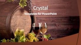  Presentation with wine - PPT layouts featuring new age - still life of wine background and a tawny brown colored foreground