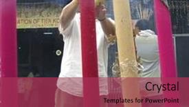  Presentation with chinese temple - Amazing theme having new age religion - chinese temple panang malaysia backdrop and a violet colored foreground