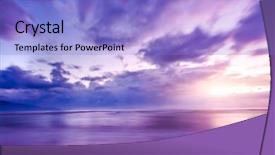  Presentation with sunrise - Beautiful slide set featuring new age religion - sunrise and the sea backdrop and a light blue colored foreground