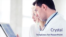  Presentation with healthcare - Theme consisting of new anatomy - healthcare and medical - two background and a sky blue colored foreground