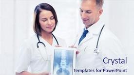  Presentation with radiology - PPT theme having new anatomy - healthcare medical and radiology concept background and a sky blue colored foreground