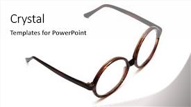  Presentation with glasses - Colorful presentation enhanced with new-and-modern-glasses backdrop and a white colored foreground