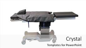  Presentation with modern black and white trees - Cool new presentation with new and modern medical table backdrop and a white colored foreground