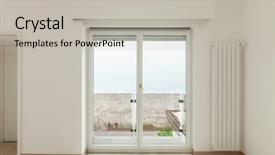  Presentation with window frame - Cool new PPT theme with deal in solving crossword puzzle backdrop and a white colored foreground