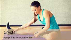  Presentation with crossfit fitness trx training exercises - Beautiful theme featuring new app - fitness sport training and lifestyle backdrop and a lemonade colored foreground