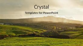  Presentation with rain dance children - PPT theme featuring new approach - rain is coming background and a  colored foreground