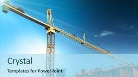  Presentation with architectural - PPT theme with new architectural engineering concept image background and a light blue colored foreground