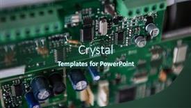  Presentation with high voltage - Slide set featuring new-automated-system-of-electric background and a ocean colored foreground