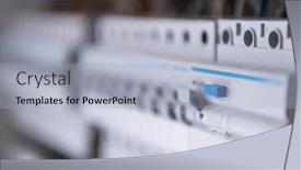  Presentation with high voltage - Slide deck with new-automated-system-of-electric background and a light gray colored foreground