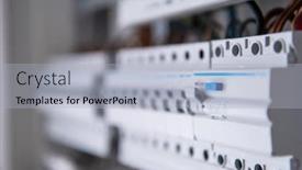  Presentation with high voltage - PPT layouts having new-automated-system-of-electric background and a light blue colored foreground