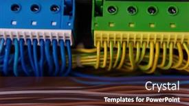  Presentation with high voltage - Audience pleasing presentation theme consisting of new-automated-system-of-electric backdrop and a wine colored foreground