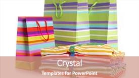  Presentation with new baby - Slide set featuring new baby clothes for newborn background and a coral colored foreground