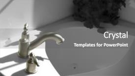  Presentation with roman roads - Presentation enhanced with new bathroom with roman faucet background and a  colored foreground