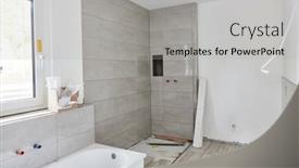  Presentation with new home - Theme with new-bathroom-with-shower background and a light gray colored foreground
