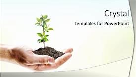  Presentation with new beginnings - PPT theme having new beginnings - close up image of human background and a cool aqua colored foreground