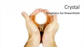  Presentation with bulb brain - Amazing presentation design having new birth a light bulb backdrop and a white colored foreground