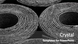  Presentation with bitumen - Presentation design consisting of new black roofing felt background and a dark gray colored foreground