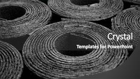  Presentation with bitumen - Theme having new black roofing felt background and a dark gray colored foreground