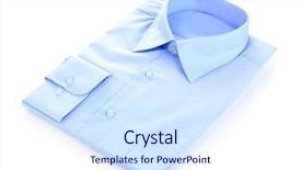  Presentation with sonar blue modern ship radar - Slide set featuring new blue man's shirt background and a sky blue colored foreground