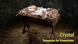  Presentation with new born - Cool new slides with new born jesus backdrop and a wine colored foreground