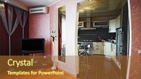  Presentation with conditioner - Theme with new brown video - tv and the air conditioner background and a red colored foreground