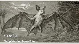  Presentation with new caledonia - PPT theme consisting of new caledonia flying fox old background and a gray colored foreground