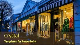  Presentation with street lights - Colorful slides enhanced with new-canaan-ct-usa-december backdrop and a tawny brown colored foreground