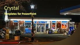  Presentation with gas station - Beautiful theme featuring new-canaan-ct-usa-december backdrop and a wine colored foreground