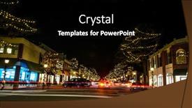  Presentation with street lights - Slide deck featuring new-canaan-ct-usa-december background and a black colored foreground