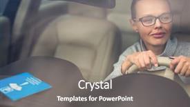  Presentation with car parking - Amazing theme having new car - putting the necessary backdrop and a gray colored foreground