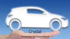  Presentation with loan car - PPT layouts enhanced with new car symbol background and a light blue colored foreground