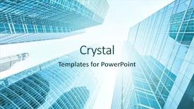  Presentation with highrise building - Colorful presentation design enhanced with new casino - panoramic and perspective wide angle backdrop and a  colored foreground