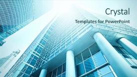  Presentation with architecture futuristic - Beautiful presentation design featuring new casino - panoramic and perspective wide angle backdrop and a  colored foreground