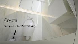  Presentation with toilet - PPT theme consisting of new-ceramic-toilet-bowl background and a  colored foreground