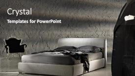  Presentation with classic musis - Presentation theme having new classic bedroom background and a dark gray colored foreground