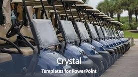  Presentation with sport cars - Cool new theme with new clean golf course carts backdrop and a ocean colored foreground