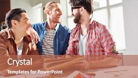  Presentation with new ideas - Colorful slide set enhanced with new color for their hostel backdrop and a red colored foreground