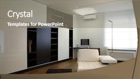  Presentation with living room - Beautiful presentation featuring new conditions - interior of a modern living backdrop and a gray colored foreground