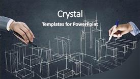  Presentation with community development - Slide deck consisting of new construction development project background and a dark gray colored foreground