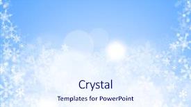  Presentation with crystal blue wave - Presentation design having new crystal graphics - blue winter wallaper with snowflakes background and a  colored foreground