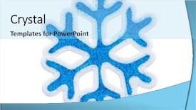  Presentation with toy - Cool new presentation design with new crystal graphics - toy snowflake - isolated backdrop and a  colored foreground