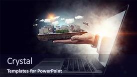  Presentation with development - Amazing theme having new development project mixed media backdrop and a wine colored foreground