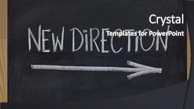  Presentation with direction - Presentation theme consisting of new direction - leadership concept background and a dark gray colored foreground