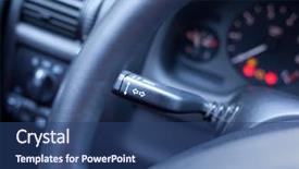  Presentation with pest car control - Presentation enhanced with new direction - steering of the car close background and a ocean colored foreground