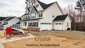  Presentation with repair - Slide set featuring new-driveway-repair-and-construction background and a coral colored foreground