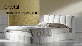  Presentation with designs - Colorful presentation enhanced with new elegant collection minimal bed backdrop and a coral colored foreground