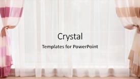  Presentation with curtain - PPT layouts featuring new-elegant-curtain-on-window background and a white colored foreground