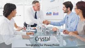  Presentation with lonely man new zealand tourists - Slide set consisting of new employee to the company background and a light blue colored foreground