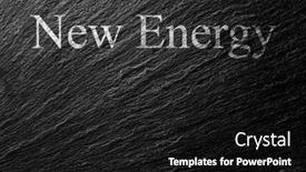  Presentation with energy - Presentation design with new-energy-chalk-text background and a black colored foreground