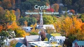  Presentation with england - Slide deck featuring new england - aerial view of south royalton background and a tawny brown colored foreground